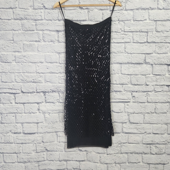 Anthropologie Sequin Netting Midi Skirt - Picture 5 of 9